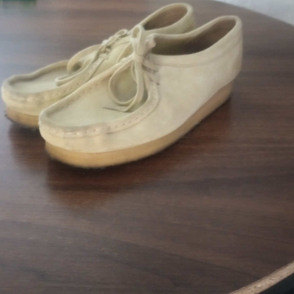 Clarks Originals Beige Suede Shoes